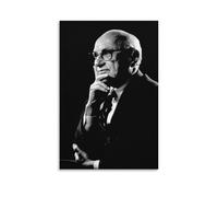 Poster con stampa artistica su tela, motivo: economista americano Milton Friedman, 40 x 60 cm