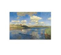 Poster con stampa artistica su tela, motivo: Rus Ivan Shishkin, decorazione moderna per la casa, 50 x 75 cm