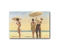 Poster con stampa artistica su tela, pittore scozzese Jack Vettriano Mad Dogs Poster con stampa artistica da parete, decorazione moderna per camera da letto, 40 x 60 cm