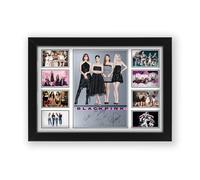 Poster con stampa autografata dei Blackpink, edizione limitata, idea regalo per fan degli autografi, da collezione, articolo artistico da parete (cornice A4 (30 x 21 cm)