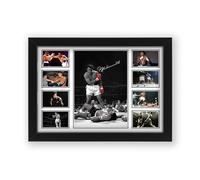 Poster con stampa autografata di Muhammad Ali, edizione limitata, idea regalo per fan - Memorabilia da collezione (formato A3 senza cornice, 30 x 40 cm)