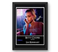 Poster con stampa autografata di Riverdale-Betty Cooper-Lili Reinhart, stampa artistica da parete con cornice nera (25,4 x 30,5 cm), opera d'arte per la casa e l'ufficio, decorazione regalo
