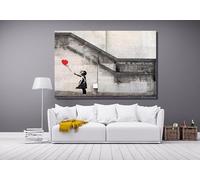 Poster con stampa su tela astratta, Banksy Graffiti Street art Fai le cose che ti rendono felice, pittura artistica, decorazione da parete per la casa (80x120 cm/senza cornice)