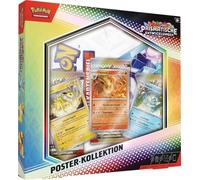 Poster con sviluppi prismatici della collezione tedesca | Pokémon TCG - Scarlet & Violet 8.5 | 3 buste di espansione + 3 carte promozionali + poster, con protezione per la spedizione Heartforcards®