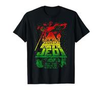 Poster con testo allungato di Star Wars Gradient Il ritorno dello Jedi Maglietta