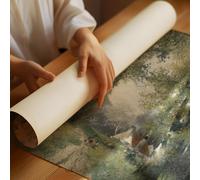 Poster Cottage in Sunlight Forest Early Spring Wall Art -...