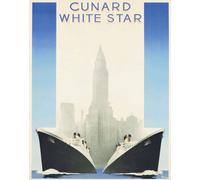 Poster Cunard White Star Ocean Liner Wall Art - 12X16/16X20/18X24/24X36