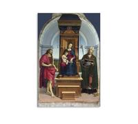 Poster da appendere alla parete con la Madonna di Ansidei, Raffaello, 30 x 45 cm