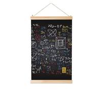 Poster da appendere con albero in legno, stampe artistiche da parete, matematica e fisica, pittura da appendere, striscione da parete, decorazione moderna per la casa, pronto da appendere, 40,6 x 61