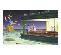 Poster da collezione Moebius Arzak - Nighthawks (80x50 cm)