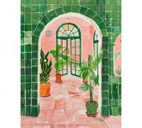 Poster da cortile - Elegante arte architettonica da parete -...