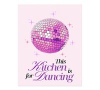 Poster da cucina vibrante sfera discoteca arte da parete decorazione casa...