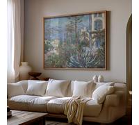 Poster da giardino mediterraneo - Villa Palme Wall Art - 16x12/20x16/24x18/36x24