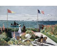 Poster da giardino sul mare - Elegante arte da parete costiera -...