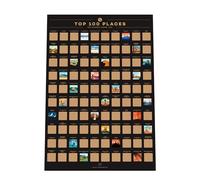 Poster da grattare Enno Vatti dei 100 posti - La lista dei desideri delle migliori destinazioni di viaggio (42 x 59,4 cm)