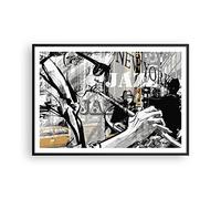 Poster da Parete Cornice Nera 100x70cm jazz musica musicista Decorativi Stampa da Parete Decorazione Murale Wall Art Quadri Moderni Soggiorno Camera da Letto Cucina Grafica Immagini - P2BAA100x70-3792