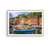 Poster da Parete 100x70 cm Cornice Rovere Architettura Paesaggi 4232 P2N