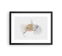 Poster da Parete 40x30 cm Cornice Nera Astratto Pastello - 4827 - P2B