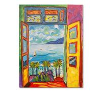 Poster Da Parete 50x70cm Nessuna cornice Famoso pittore Matisse Paesaggio Quadri Vista fuori dalla finestra Arte da parete Poster da parete Quadri su tela Decorativo QITEX