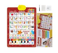 Poster da parete con , audio bilingue, giocattolo interattivo, spagnolo, inglese, musica, materiale educativo per bambini, supporto per lo sviluppo linguistico, aula, asilo