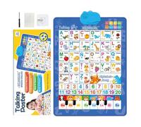 Poster da parete con , audio bilingue, giocattolo interattivo, spagnolo, inglese, musica, materiale educativo per bambini, supporto per lo sviluppo linguistico, aula, asilo