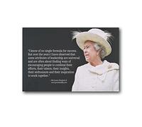 Poster da parete con citazioni ispiratrici della regina Elisabetta II, idea regalo, decorazione per la casa, immagine su tela, 40 x 60 cm