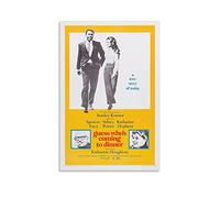 Poster da parete con film romantici anni '60 su tela con scritta "Guess Who's Coming to Dinner " Poster decorativo per camera da letto moderna con stampa domestica poster 30 x 45 cm