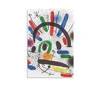 Poster da parete con scritta "Joan Miro Litografia", decorazione per la casa, poster da appendere, 50 x 75 cm