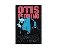 Poster da parete con scritta "Otis Redding", stile retrò, motivo: cantanti americani maschili, decorazione per il soggiorno, incorniciata, 50 x 75 cm
