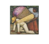 Poster da parete con stampa di Diego Rivera Painter's Work, The Flower Carrier, decorazione artistica da parete per soggiorno e camera da letto, 30 x 30 cm, senza cornice
