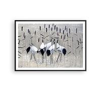 Poster da Parete Cornice Nera 100x70cm uccello natura acqua Decorativi Stampa da Parete Decorazione Murale Wall Art Quadri Moderni Soggiorno Camera da Letto Cucina Grafica Immagini - P2BAA100x70-3687