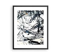 Poster da Parete Cornice Nera 40x50cm astrazione moderna Decorativi Stampa da Parete Decorazione Murale Wall Art Quadri Moderni Soggiorno Camera da Letto Cucina Grafica Immagini - P2BPA40x50-3442