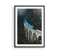 Decorativi Stampa da Parete 50x70cm Poster da Parete Treno Hogwarts Express Cucina Decorazione Murale Wall Art Cornice Nera Quadri Moderni Soggiorno Camera da Letto Grafica Immagini - P2BPA50x70-5132