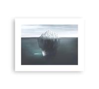 Poster da Parete Iceberg Ghiacciaio Tuffatore Senza Cornice 40x30cm Decorativi Stampa da Parete Quadri Moderni Soggiorno Camera da Letto Cucina Decorazione Murale Wall Art Immagini - P2XAA40x30-5951