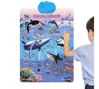 Poster da parete in alfabeto | Con Suono Interattivo Divertente Materiali Educativi | Poster per Aula Primaria,Per Vacanze Compleanno Casa Soggiorno Interno Esterno Aula Scuola Ti