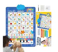 Poster da parete parlante per bambini, giocattolo interattivo bilingue, musica spagnola e inglese, poster educativo per bambini, per promozione vocale, scuola materna, asilo e casa