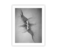 Poster da Parete Senza Cornice 40x50cm Bacio amore coppia Decorativi Stampa da Parete Decorazione Murale Wall Art Quadri Moderni Soggiorno Camera da Letto Cucina Grafica Immagini - P2XPA40x50-4967