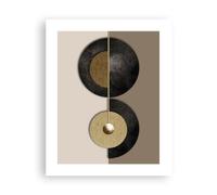 Poster da Parete Senza Cornice 40x50cm Ruote Astrazione Art Deco Decorativi Stampa da Parete Decorazione Murale Wall Art Quadri Moderni Soggiorno Camera da Letto Cucina Immagini - P2XPA40x50-5646