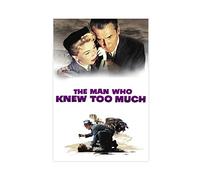 Poster da parete su tela American Classic Movie L'uomo che sapeva troppo Movie 04 Art Poster e Wall Art Picture Print Modern Family Room Décor 60 * 90cm Senza Cornice