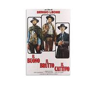 Poster da parete su tela Buono Il cattivo e il brutto classico film poster tela parete arte stanza immagini per camera da letto regali decorazione 30 * 50cm Senza Cornice