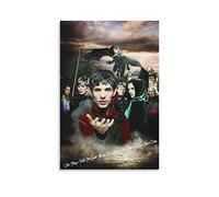 Poster da parete su tela Colin Morgan Katie McGrath Bradley James Anthony Head Richard Wilson Angel Coulby Estetica per la decorazione della casa della stanza 50 * 70cm Senza Cornice