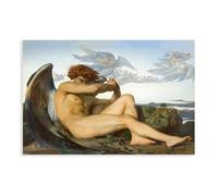 Poster da parete su tela con angelo caduto di Alexandre Cabanel, decorazione per camera da letto, ufficio, cucina, regalo, senza cornice, 50,8 x 76,2 cm