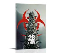 Poster da parete su tela con immagine di film horror con scritta "28 years later wasteland estetiche", poster decorativo vintage con musica e film, per soggiorno e camera da letto, 40 x 60 cm, con