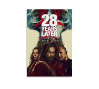 Poster da parete su tela con immagine di film horror con scritta "28 years later wasteland estetiche", poster decorativo vintage con musica e film, per soggiorno e camera da letto, 40 x 60 cm, senza