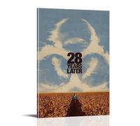 Poster da parete su tela con immagine di film horror con scritta "28 years later wasteland estetics", poster decorativo vintage con musica e film, per soggiorno e camera da letto, 60 x 90 cm, stile
