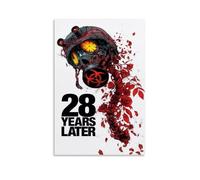 Poster da parete su tela con immagine di film horror con scritta "28 years later wasteland estetics", poster decorativo vintage con musica e film, per soggiorno e camera da letto, 60 x 90 cm, senza