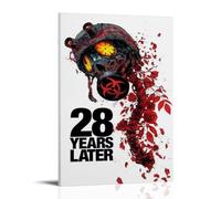 Poster da parete su tela con immagine di film horror con scritta "28 years later wasteland estetics", poster decorativo vintage con musica e film, per soggiorno e camera da letto, 60 x 90 cm, stile