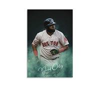 Poster da parete su tela David Ortiz Estetica moderna impermeabile per la decorazione della parete della camera da letto per il soggiorno 50 * 70cm Senza Cornice