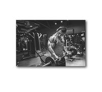 Poster da parete su tela Esercizio di bodybuilding Forza muscolare Decorazione sportiva Opere d'arte per la casa moderna Idea regalo 50 * 70cm Senza Cornice