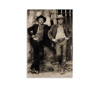 Poster da parete su tela impermeabile con Butch Cassidy e The Sundance Kid, stampa HD resistente ai raggi UV, adatto per salotti e corridoi, un ottimo regalo, stile senza cornice, 20 x 30 cm